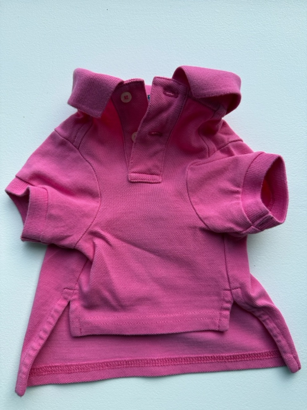 Polo by Ralph Lauren Pink Dog Polo with Navy Embroidery - Picture 5 of 5